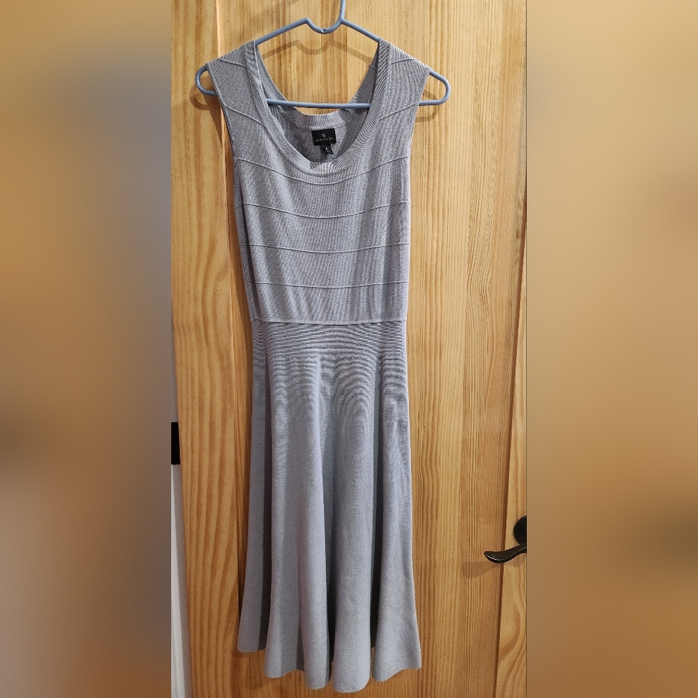 Worthington sleeveless grey dress, size S
